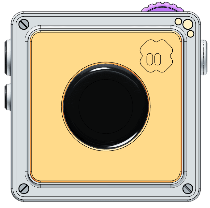 Camera device front view