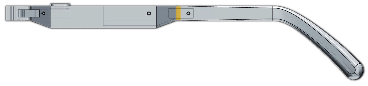 AR glasses side arm